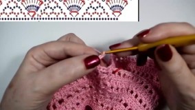 بافت لباس بچگانه-آموزش بافت لباس کودک-بافتنی-نحوه بافت سارافون با طرح جذاب