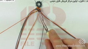 بافت دستبند مکرومه بافی طرح گل-مکرومه-دستبند گوتیک الهام بخش