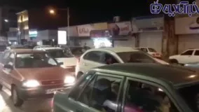 جشن و پایکوبی هواداران نساجی در قائمشهر
