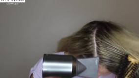 کردن مو-صاف کردن مو-ریباندینگ-روش کراتینه مو-صافی مو با کراتینه مو - مو فرفری آفریقایی