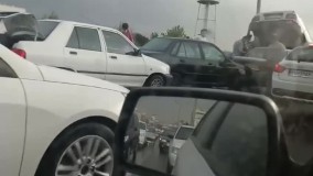 تصادف زنجیره‌ای عجیب در جاده مخصوص کرج