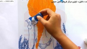 آموزش ویترای-آموزش نقاشی روی ظروف-آموزش کشیدن نقاشی دختر با گربه روی شیشه