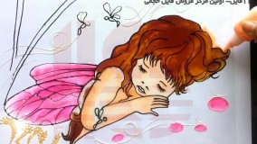 آموزش ویترای-آموزش نقاشی روی ظروف-آموزش کشیدن نقاشی نوزاد روی شیشه