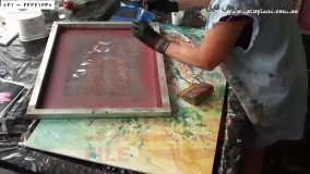 نقاشی با رزین-آموزش نقاشی آبستره-آموزش تصویری نقاشی آبستره ماهی