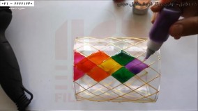 آموزش ویترای-آموزش نقاشی روی ظروف-آموزش کشیدن نقاشی روی لیوان 3