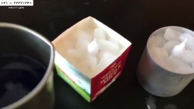 سازی بدون قالب-شمع سازی در خانه-آموزش شمع سازی-آموزش ساخت شمع یخی