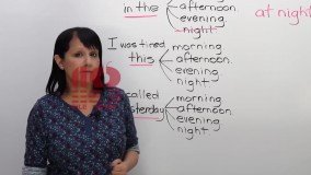 مجازی زبان انگلیسی مقدماتی-حروف اضافه مربوط به تایم