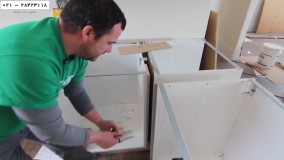 کابینت سازی - اصول کابینت سازی - نصب کابینت گوشه آشپزخانه