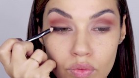 کامل آرایش صورت-خودآرایی-گریم و میکاپ صورت-آرایش مشابه ریحانا با چشم خمار