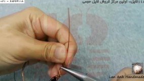 ساخت زیورآلات مسی-زیورآلات دست ساز-زیورآلات- (آویز گردنبند با سنگ یاقوتی)