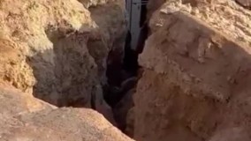 سقوط عجیب پراید بین صخره‌های ساحلی عسلویه