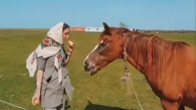 هدیه تهرانی در روز سیزده بدر در طبیعت دیدنی میانکاله