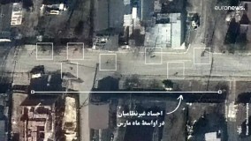 تصاویر ماهواره‌ای آمریکا که ادعاهای روسیه درباره کشتار بوچا را رد می‌کند.