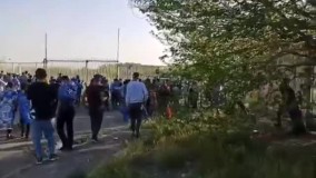 نمایی ازهواداران استقلال قبل از بازی با پیکان