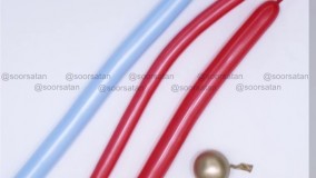 آموزش بادکنک آرایی آدم برفی