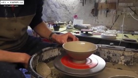 سفالگری با دست-ساخت ظروف سفالی-ساخت کاسه دیزی سفال