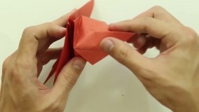ساخت اوریگامی - ترفند های آموزش اوریگامی - ساخت کاردستی بچه اژدها