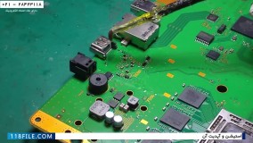 تعمیر پلی استیشن4- تعمیر کنترلر-برد پلی استیشن تعمیر شده با چسب حرارتی