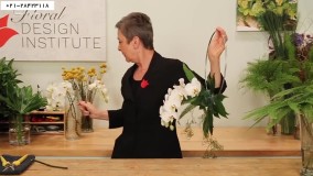 آموزش تصویری گل آرایی-طرز آموزش گل آرایی-ساخت حلقه گل آبشاری
