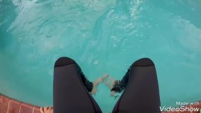 غریق نجات - آموزش ساده نجات غریق - آموزش حرکت پا برای ماندن در آب