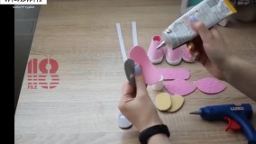 ساخت عروسک روسی - آموزش دوخت عروسک روسی در ایران - ساخت کفش کالج عروسک