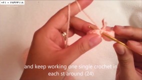 بافت عروسک حیوانات  02128423118 -عروسک بافی - قلاب دوزی خرس کوچک