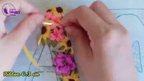 ترین آموزش روبان دوزی-آموزش دوخت مونوگرام با روبان