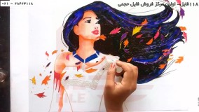 نقاشی روی شیشه-آموزش ویترای روی شیشه-کشیدن نقاشی نوت موسیقی روی شیشه