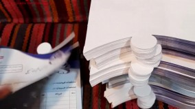 طراحی ارزان، زیبا و خاص فاکتور طلافروشی تمام رنگی با برش خاص در قم