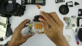 تعمیر دوربین عکاسی-اموزش تعمیر دوربین دیجیتال-تعویض ال سی دی شکسته