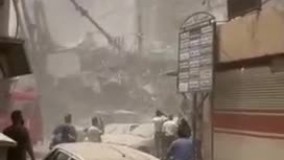 تصاویر جدید از محل حادثه ریزش ساختمان متروپل