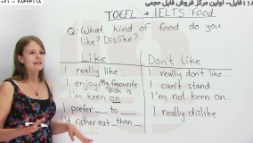 آیلتس -آموزش آیلتس به صورت فشرده-آیلتس جنرال -صحبت کردن در مورد غذا