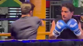 ویدیویی جالب از تمرینات بوکس همایون شجریان
