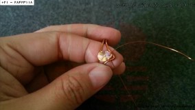 ساخت زیورآلات مسی-آموزش تصویری ساخت زیورآلات مسی-انگشترمسی با سنگ کریستال