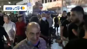 عزاداری مردم آبادان و خرمشهر برای جان باختگان حادثه متروپل ۱ +فیلم