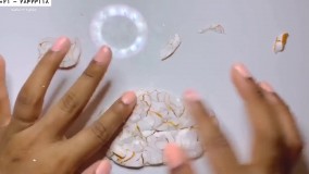 ساخت زیورآلات خمیری-آموزش تصویری ساخت زیورآلات خمیری-گوشواره لایه ای