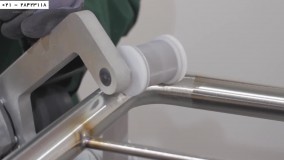 نصب نرده استیل-نصب نرده راه پله-آموزش نصب  صیقل دادن  با دستگاه سمباده