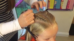 بافت مو-آموزش بافت مو آسان و زیبا در ایران-مدل فرانسوی دوتایی