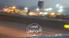 لحظاتی از حادثه عجیب روی باند مهرآباد