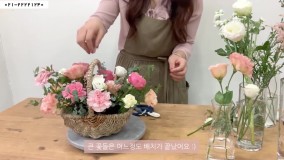 گل آرایی- فیلم آموزش گل آرایی-آموزش درست کردن سبد گل با گل طبیعی