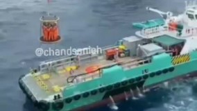 حمل‌ و نقل دریایی انسان با سبد !