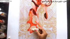 نقاشی ویترای-آموزش کامل نقاشی روی شیشه-(آموزش آسان رنگ آمیزی روی طلق)