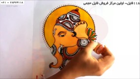 نقاشی ویترای-آسان ترین آموزش نقاشی روی شیشه-ایجاد طرح روی آینه