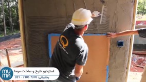 آموزش نصب سنگ آنتیک با چسب