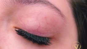 آموزش اکستنشن مژه خط چشمی پرفکت تاپ لاین با سارا دماوندی