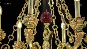 لوستر برنزی جدید سبک کلاسیک پارس لوستر فراهانی