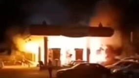 آتش شبانه به جان جایگاه سوخت در شیراز
