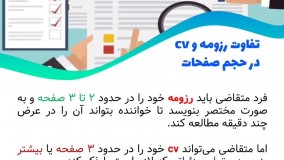تفاوت رزومه و CV چیست؟