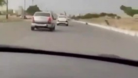 چپ کردن وحشتناک خودرو در مسابقه خیابانی !