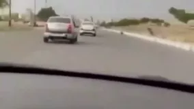 چپ کردن وحشتناک خودرو در مسابقه خیابانی !